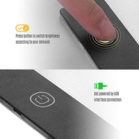 Aibecy - Almohadilla de luz LED A5 para tableta, con 3 niveles de brillo ajustable para trazar dibujos, copiar, ver manualidades, manualidades y pintura de diamante - Arteztik
