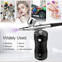 Gocheer - Kit de aerógrafo para maquillaje, pintura de uñas, tatuajes, manicura, pasteles de bricolaje, herramienta con compresor de aire silencioso - Arteztik
