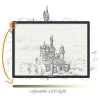 GAOMON GA3 A3 - Tabla de luz LED de seguimiento y alfombrilla de corte, diseño 2 en 1 para pintura de diamante, arte artesanía, dibujo, bocetos, transferencia de tatuajes (doble uso) - Arteztik
