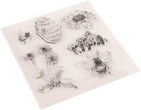 OBANGONG 5 piezas diferentes temáticas frases bonitos patrones de silicona transparente sellos para hacer tarjetas decoración y scrapbooking - Arteztik
