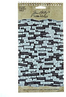 Calcomanías de palabras sueltas Tim Holtz Idea-ology, cartulina mate en blanco y negro, 1088 calcomanías, TH92998 - Arteztik
