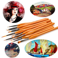 Loteaf - Juego de 17 pinceles de pintura con cuchillo de paleta y esponja para acuarela, acrílico, aceite, bolsa de transporte emergente incluida para artistas, adultos y niños - Arteztik

