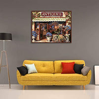 Mural de pared arte pintura por números DIY acrílico Kit de pintura para niños y adultos principiante – 16 x 20 pulgadas Van Gogh cielo estrellado con 3 cepillos y colores brillantes - Arteztik
