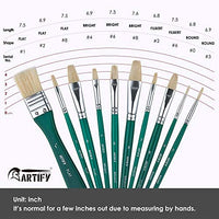 ARTIFY - Juego de 10 pinceles de pintura, incluye una funda de transporte perfecta para pintura acrílica, aceite, acuarela y gouache - Arteztik
