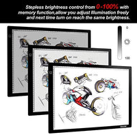 Caja de luz de la almohadilla Artcraft Tracing Light Board para la pintura de diamante - Arteztik
