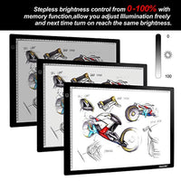 Caja de luz de la almohadilla Artcraft Tracing Light Board para la pintura de diamante - Arteztik
