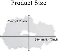 Iriisy - Bandeja grande de resina para molde de silicona, posavasos de ágata hueca irregular de geoda, moldes de fundición epoxi para hacer bricolaje, bandeja de ágata sintética, tabla de servir, posavasos, alfombrillas, decoración del hogar - Arteztik
