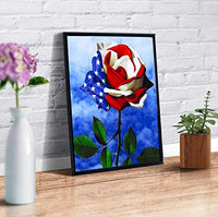 Kit completo de pintura de diamante para adultos y niños, con diamantes redondos para decoración de pared del hogar (13.8 x 17.7 in) - Arteztik

