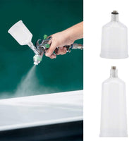 TOPINCN - Pistola de pintura de plástico para aerógrafo, vaso de aerógrafo, accesorios para regadero, spray, pintura, vaso roscado, 2 piezas/juego - Arteztik

