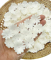 Nava Chiangmai 100 blanco Morera Daisy Flores de papel adornos para álbum de recortes - Arteztik
