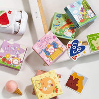 Doraking 300 pegatinas para decoración de conejos de dibujos animados para álbumes de recortes Bujos, 6 temas bonitos conejos pegatinas (amarillo) - Arteztik
