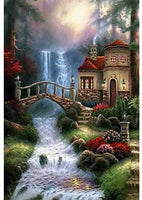 Kit de pintura de diamante 5D con perforación completa, paisaje campestre, pintura de bordado con diamantes de imitación, arte para decoración de pared del hogar, 12 x 16 pulgadas - Arteztik
