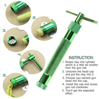 VORCOOL - Herramienta para pistola de arcilla con 20 discos (verde) - Arteztik
