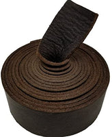 Correas de piel TOFL para artesanías, 4 onzas 1/6" de grosor, 1/2" de ancho y 72" de largo - Arteztik
