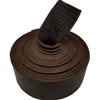 Correas de piel TOFL para artesanías, 4 onzas 1/6" de grosor, 1/2" de ancho y 72" de largo - Arteztik

