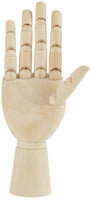 Maniquí de mano de madera con dedos flexibles y movibles, maniquí articulado para bocetos, dibujo, hogar, oficina, escritorio, niños, juguetes, regalo - Arteztik
