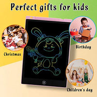 TEKFUN Girls Gifts Toys for 2-6 Year Old Girls, LCD Writing Tablet Toddler Doodle Board, 11inch Colorful Drawing Tablet Writing Pad, Educational and Learning Toy Birthday Gift (Pink) - Arteztik
