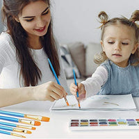 Bfasu - Juego de 10 pinceles de acuarela para pintura artística para niños y adultos para crear pintura artística - Arteztik
