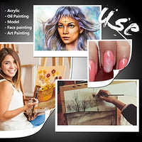 Amagic - Juego de 6 brochas de pelo natural de cerdas de cerdo de cerdo de cerdo de cerdas de cerdas de cerdas de cerdo de cerdas de cerdo para pintura acrílica, mango largo de madera con estuche - Arteztik
