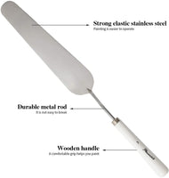 Gazeer Stainless Steel Artists Painting Knife - Palette Knives - Spatula Palette Knife Painting Mixing Scraper,Thin and Flexible Art Tools for Oil Painting, Acrylic Mixing, Etc. - Arteztik
