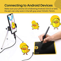 Huion HS64 - Tableta gráfica de dibujo (6,3 pulgadas x 4 pulgadas, sin batería, dispositivos Android compatibles con 8192 presión de lápiz (edición especial) - Arteztik
