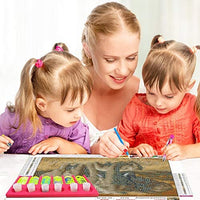 Bandeja organizadora de accesorios de pintura de diamante para adultos, soporte para múltiples botes para bandejas de contenedores de tarros, kit de herramientas de pintura de diamante multilote ideal para regalo para manualidades - Arteztik
