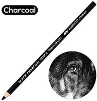 2 Pcs White Sketch Charcoal Pencils -Professional Hight Quality Sketch Highlight White Charcoal Wooden Pencils for Artist Drawing, Sketching, Blending - Arteztik
