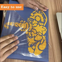Lya Cinta de transferencia de vinilo para vinilo, rollo de papel de transferencia de 30 pies para Silhouette Cameo, máquina de deshierba, calcomanías, letreros, ventanas, pegatinas - Arteztik
