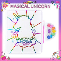 Lienzo con diseño de unicornio mágico, pintura preimpresa de Horizon Group USA - Arteztik
