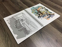 Cuaderno de bocetos de Ideación de diseño: libro de bocetos de papel premium para lápiz, tinta, rotulador, carbón vegetal y acuarela, ideal para arte, diseño y educación. - Arteztik
