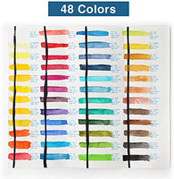 Colores Paul Rubens Artist Grado Acuarela Pasteles Sólidos de Viaje Bolsillo Set Gouache Pintura con Caja de Metal - Arteztik
