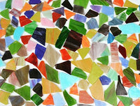 Lanyani - Hojas de vidrio para vidrieras, mosaicos de vidrio para obras de arte y manualidades, 35 oz, color azul - Arteztik

