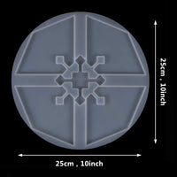Silicone Coaster Molds, Simliber Irregular Round Coaster for Epoxy Resin Agate Coaster Cup Mat Molds for Resin Casting Silicone Molds for Making DIY Craft(Diameter 10 in) - Arteztik
