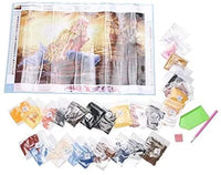 Kit de pintura de diamante 5D para adultos y niños, NYEBS 5D DIY pintura de diamante taladro redondo completo Jesús está caminando en la playa bordado de diamantes de imitación para decoración de pared 16 x 16 pulgadas (taladro completo) - Arteztik
