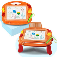 AHCo. Mesa de dibujo magnética para niños pequeños con soporte, almohadilla de aprendizaje educativa para niños de 3 años - Arteztik
