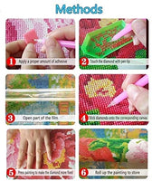 Kit de pintura de diamante 5D para adultos y niños, NYEBS 5D DIY pintura de diamante taladro redondo completo Jesús está caminando en la playa bordado de diamantes de imitación para decoración de pared 16 x 16 pulgadas (taladro completo) - Arteztik
