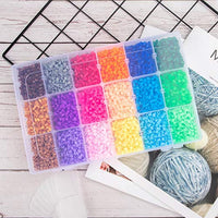 Caja organizadora de plástico con divisores 36 rejillas transparente contenedor de almacenamiento Joyero con divisores ajustables para cuentas, manualidades, pintura de diamantes, accesorios de pesca - Arteztik
