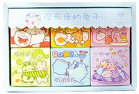 Doraking 300 pegatinas para decoración de conejos de dibujos animados para álbumes de recortes Bujos, 6 temas bonitos conejos pegatinas (amarillo) - Arteztik
