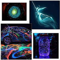 Seisso Polvo de pigmento que brilla en la oscuridad con lámpara, 12 colores de larga duración, tinte autobrillante, resina epoxi en polvo luminoso para arte de uñas DIY, pintura acrílica Slime, arte fino y manualidades, festivales, fiesta temática, Hallow - Arteztik
