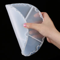 Moldes de resina para posavasos, de Simliber Irregular Wave Round Coaster para resina epoxi ágata posavasos moldes para resina fundido moldes de silicona para hacer bricolaje Craft - Arteztik
