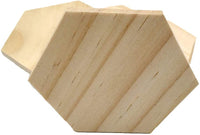 SUPVOX - Lote de 25 láminas de madera para decoración de bricolaje (3.5 in) - Arteztik
