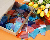 Lanyani - Hojas de vidrio para vidrieras, mosaicos de vidrio para obras de arte y manualidades, 35 oz, color azul - Arteztik
