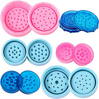 3 pares de molino de especias molinos de resina Molinillo de hierbas Moldes de silicona epoxi Crystal Hierb Mold Trituradora de especias Artesanías Hacer herramientas para DIY resina vela cera jabón manualidades fabricación de suministros, azul y rosa - Arteztik
