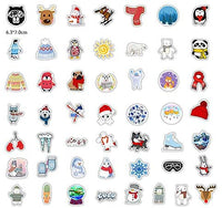 DOFE 50 pegatinas con diseño de panda, resistentes al agua, pegatinas láser para coche, 50 unidades, pegatinas para ordenador portátil, motocicleta bicicleta equipaje, parches de graffiti para adolescentes (50 unidades Lovely Panda) - Arteztik
