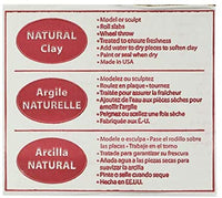 Arcilla natural de secado al aire Craftsmart, color blanco, 10 libras, arcilla de modelado multiusos para esculpir, modelar y lanzar a mano, no tóxica - Arteztik
