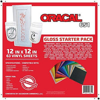 Oracal 651 - Paquete popular: vinilo adhesivo para manualidades para Cricut, Cameo, cortadores, impresoras y calcomanías - Arteztik
