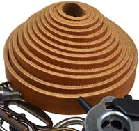 Correas de piel TOFL para artesanías, 4 onzas 1/6" de grosor, 1/2" de ancho y 72" de largo - Arteztik
