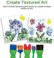 Faber-Castell - Juego de pintura texturizada para niños (12 piezas, 5 pinceles de pintura Tempera y pinceles de textura) - Arteztik
