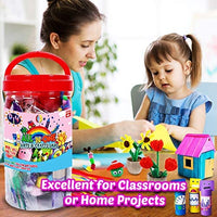 FunzBo Arts and Crafts Supplies for Kids - Craft Art Supply Kit for Toddlers Age 4 5 6 7 8 9 - All in One D.I.Y. Crafting Collage Arts Set for Kids (X-Large) - Arteztik
