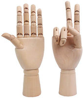 Maniquí de madera flexible modelo de maniquí de madera movible para artistas, decoración de casa, oficina, escritorio (2 unidades) (5.5 pulgadas) - Arteztik
